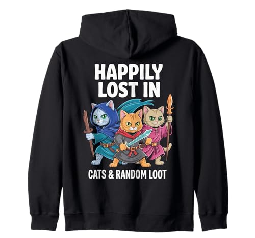 Cats Happily Lost In Loot Tabletop Lustige Männer Frauen Kapuzenjacke Cats Happily Lost In Loot Tabletop Lustige Männer Frauen Kapuzenjacke von Rpg Gamer Cats Zufällige Beute Nerdy Gaming