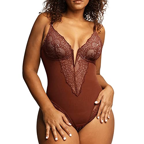 Damen Body Shaper Bodysuit Bauchweg Shapewear Damen Bauchweg Figurformende Verstellbare Träger Miederbody Sexy Shaping Body von Rpporm