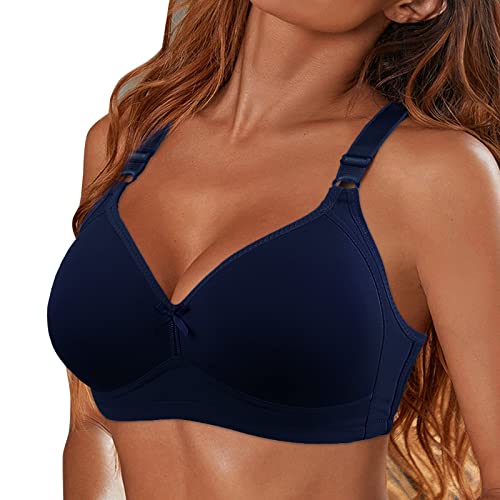 Damen Push Up BH Ohne Bügel Bustier Große Brüste Klassiche Komfortabler T-Shirt BH Passform Basic Komfort Alltag BH Frauen Everyday Bra von Rpporm