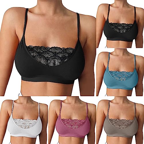 Damen Spitzen BH ohne Bügel Push Up Crop Top Sexy Bustier Bralette Gepolstert BHS Top Everyday Crop Tank Top Für Frauen Unterwäsche von Rpporm