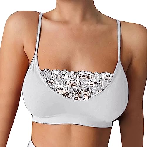 Damen Spitzen BH ohne Bügel Push Up Crop Top Sexy Bustier Bralette Gepolstert BHS Top Everyday Crop Tank Top Für Frauen Unterwäsche von Rpporm