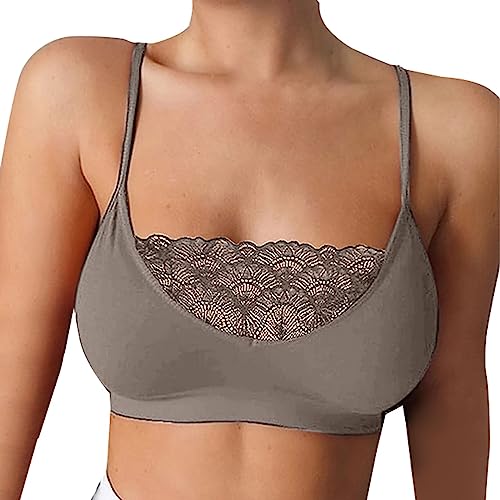 Damen Spitzen BH ohne Bügel Push Up Crop Top Sexy Bustier Bralette Gepolstert BHS Top Everyday Crop Tank Top Für Frauen Unterwäsche von Rpporm