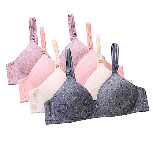 Rpporm 1 Stück BH Damen Ohne Bügel Push Up Baumwolle BH Große Brüste Tshirt BH Für Kleine Brüete Soft Bra Bequemer BH Komfort Alltags BH von Rpporm