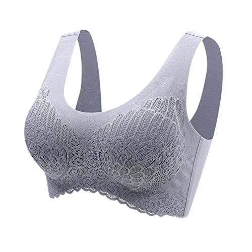 Rpporm BH Damen Ohne Bügel Komfort BH Stretch Alltags-BH Elastizität Bustier Große Größen Funktioneller BH Bralette Freizeit Yoga Bra Freizeit Joggen Oberteiles Tops von Rpporm