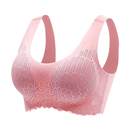 Rpporm BH Damen Ohne Bügel Komfort BH Stretch Alltags-BH Elastizität Bustier Große Größen Funktioneller BH Bralette Freizeit Yoga Bra Freizeit Joggen Oberteiles Tops von Rpporm