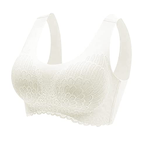 Rpporm BH Damen Ohne Bügel Komfort BH Stretch Alltags-BH Elastizität Bustier Große Größen Funktioneller BH Bralette Freizeit Yoga Bra Freizeit Joggen Oberteiles Tops von Rpporm