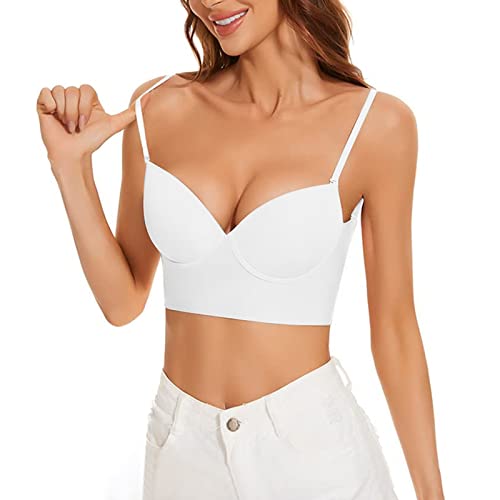 Damen Rückenfreier BH U-förmig Plunge BH Sexy Push Up Bra Multiway Convertible Unterwäsche Eleganter Unsichtbarer BH Für Rückenfreie Kleid von Rpporm