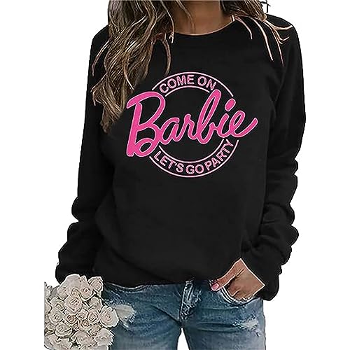 Rpporm Damen Sweatshirt Pullover ohne Kapuze Basic Rundhals Langarmshirt Casual Oberteile Tops Herbst Winter Bluse Oversize Shirt Langarm Frauen Locker Sport Streetwear von Rpporm