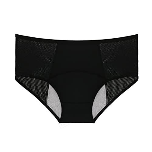 Rpporm Perioden Unterwäsche Hochgeschnittener Bikinislips Stretch Hohe Taille Slips Menstruation Unterhosen Postpartum Slips Periodenslip Hipster Slips von Rpporm