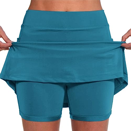 Rpporm Sachen Unter 5 Euro Blitz Angebote des Tages Heute Hosenrock Tennisrock Damen Mit Hose Leggings 2 In 1 Shorts Fitness Sport Golfrock Laufrock Hosenrock Kurz Mädchen Pink von Rpporm
