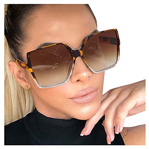 Rpporm Sonnenbrille Damen Herren Retro Sonnenbrille Unisex Klassische Vintage Polarisierte Brille Groß Rund Eckig Classic Schutz Sunglasses Herz Sonnenbrille von Rpporm