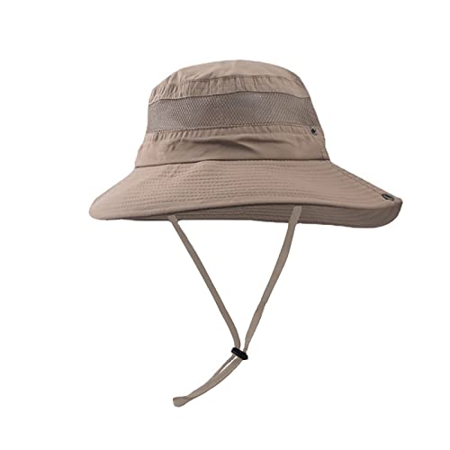 Rpporm Sonnenhut Herren Damen Sommer UV Schutz Safari Hut Unisex Faltbar Bucket Hat Anglerhut Wanderhut Outdoor Wasserdicht Buschhut Sommerhut von Rpporm