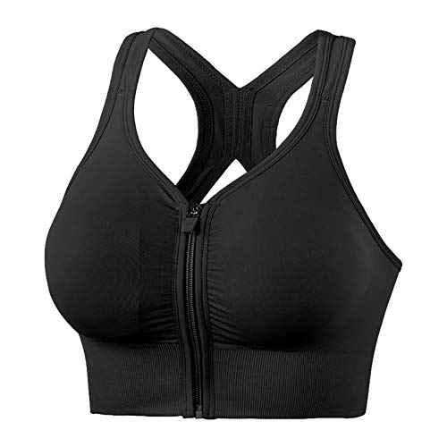 Rpporm Sport BH Vorne Verschließbar Große Größen Ohne Bügel Starker Halt Workout Yoga Bra Gym Sport BH Mit Reißverschluss Damen Fitness Push Up Gepolstert Rpporm Sport BH Vorne Verschließbar Große Größen Ohne Bügel Starker Halt Workout Yoga Bra Gym Sport BH Mit Reißverschluss Damen Fitness Push Up Gepolstert von Rpporm