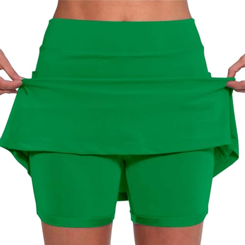 Sonderangebote Heute Rock Mit Hose Drunter Hosenrock Tennisrock Damen Mit Hose Leggings 2 In 1 Shorts Fitness Sport Golfrock Laufrock Rock Mit Short Integriert Mädchen von Rpporm