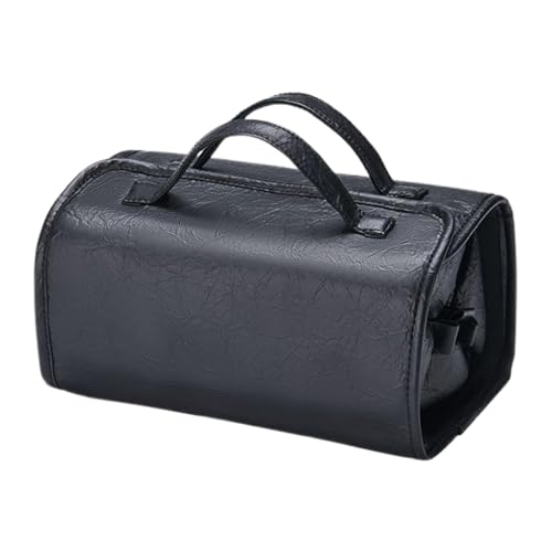 Reise-Make-up-Tasche, 4 Fächer, Make-up-Reise-Organizer mit faltbarem Design, tragbare Kosmetiktasche, kompakter Reise-Kulturbeutel für Urlaub, Camping und Geschäftsreisen, ideal für unterwegs, von Rproonay