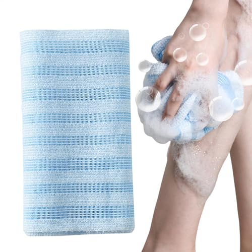 Rproonay Körperpeeling, Bade-/Körperpeeling-Handtuch, Rückenwaschtuch, leicht und kompakt, einfach zu waschen, 21 x 100 cm, 25 x 100 cm, für Badezimmer von Rproonay