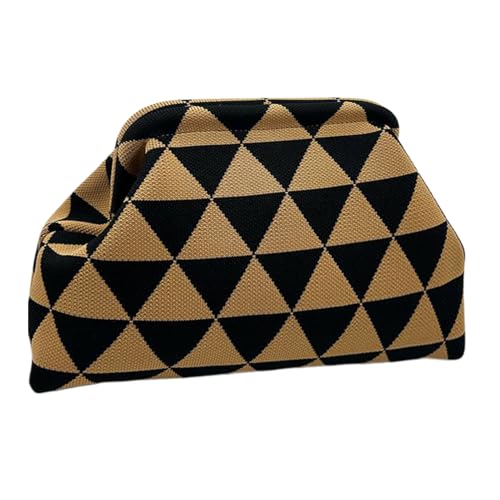 Rrlihjgu Häkeltasche Clutch - Beuteltasche,Leichte Clutch Geldbörse Für Abend Freizeit Hochzeit Reiseaccessoire von Rrlihjgu