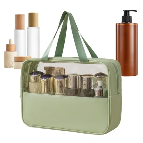 Rrlihjgu Reise Make-up Tasche - Make-up-Tasche | Organizerbeutel wasserdichte Toilettentasche Mit Transparentem Fenster Für Mädchen Schmuck Badezimmer Reise Dusche von Rrlihjgu