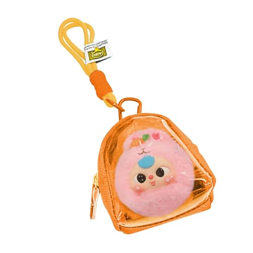 Rrlihjgu Transparente Tasche für Figur – tragbare Figuren-Display-Tasche | staubdichte Ohrstöpsel-Organizer-Tasche, Figuren-Display-Tasche mit Reißverschluss, Umhängeband für Figuren-/Puppensammler, von Rrlihjgu