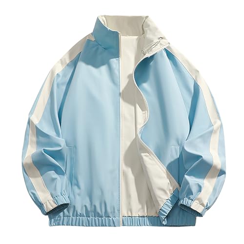 Rrongwn Bomberjacke Herren Schwarz Übergangsjacke Stehkragen Regular Fit Herbst Blouson Vintage Pilotenjacke Atmungsaktiv Fliegerjacke Stehkragen Freizeitjacke Atmungsaktiv Jacke von Rrongwn