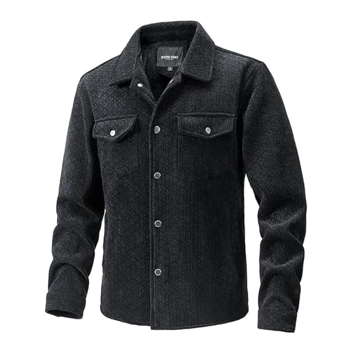Rrongwn Bomberjacke Herren Schwarz Warm Übergangsjacke Schnelltrocknend Blousonjacke Lässige Pilotenjacke Klassisch Einfarbig Baseballjacke Herbstjacke Freizeitjacke Atmungsaktiv Blouson Jacke von Rrongwn
