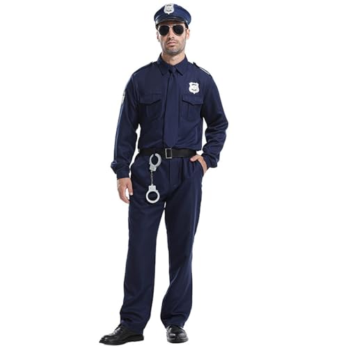 Rrongwn Halloween Polizei-Kostüm Für Erwachsene Für Herren Cosplay von Rrongwn