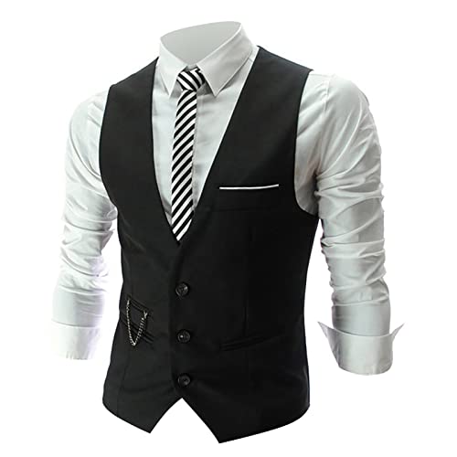 Rrongwn Herren Anzugweste Herringbone Hochzeit Weste Herren Anzug Grau Elegant Sportlich Outdoor von Rrongwn