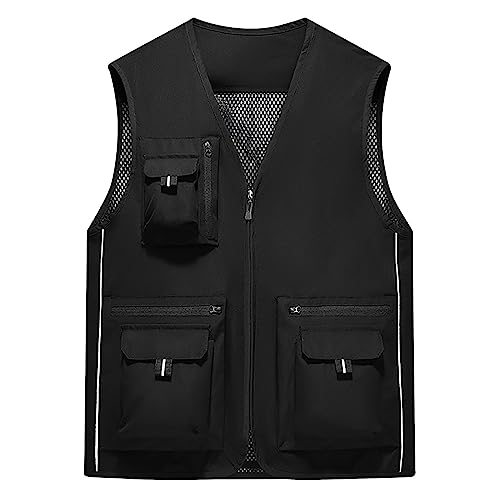 Rrongwn Herren Outdoorweste mit Vielen Taschen Anglerweste Hundetrainingsweste Atmungsaktiv Netzweste Sommerweste Wanderwesten Safariweste Ärmellose Reise Jacke Jagdweste Fotoweste Rrongwn Herren Outdoorweste mit Vielen Taschen Anglerweste Hundetrainingsweste Atmungsaktiv Netzweste Sommerweste Wanderwesten Safariweste Ärmellose Reise Jacke Jagdweste Fotoweste von Rrongwn