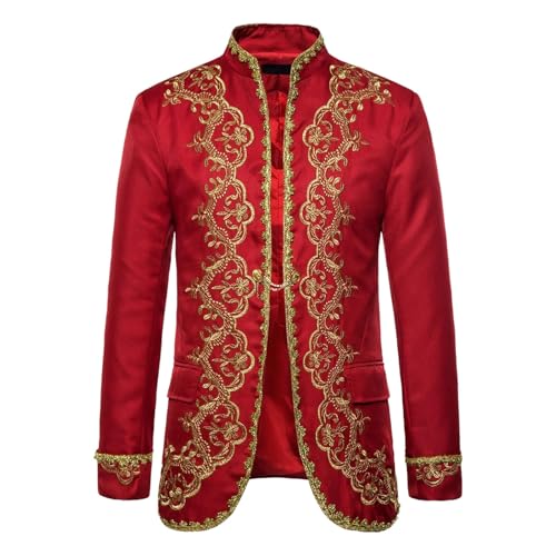 Rrongwn Herren Steampunk Mantel Hussar Napoleon Military Drumers Parade Jacket Renaissance Mittelalter Jacke Viktorianische Hof Uniform Gothic Frack Piraten Vampir Cosplay Halloween Kostüm Rrongwn Herren Steampunk Mantel Hussar Napoleon Military Drumers Parade Jacket Renaissance Mittelalter Jacke Viktorianische Hof Uniform Gothic Frack Piraten Vampir Cosplay Halloween Kostüm von Rrongwn