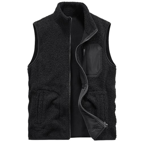 Rrongwn Herren Weste Mit Teddyfell Winddicht Arbeitsweste Dünne Freizeitweste Winddichte Sportweste Outdoorwesten Mit Taschen Slim Fit Winterweste Gefüttert Winter Warme Weste Rrongwn Herren Weste Mit Teddyfell Winddicht Arbeitsweste Dünne Freizeitweste Winddichte Sportweste Outdoorwesten Mit Taschen Slim Fit Winterweste Gefüttert Winter Warme Weste von Rrongwn