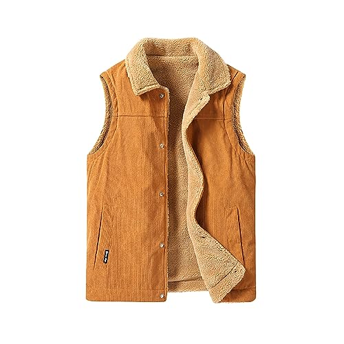 Rrongwn Herren Winter Cordweste Warme Outdoor Winterweste Mit Taschen Gefüttert Warme Outdoor Weste Full Zipp Softshellweste Winddichte Sportweste Business Herrenwesten Rrongwn Herren Winter Cordweste Warme Outdoor Winterweste Mit Taschen Gefüttert Warme Outdoor Weste Full Zipp Softshellweste Winddichte Sportweste Business Herrenwesten von Rrongwn