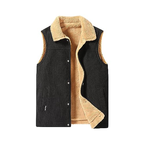 Rrongwn Herren Winter Cordweste Warme Outdoor Winterweste Mit Taschen Gefüttert Warme Outdoor Weste Full Zipp Softshellweste Winddichte Sportweste Business Herrenwesten Rrongwn Herren Winter Cordweste Warme Outdoor Winterweste Mit Taschen Gefüttert Warme Outdoor Weste Full Zipp Softshellweste Winddichte Sportweste Business Herrenwesten von Rrongwn