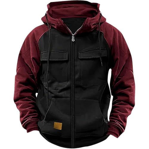 Rrongwn Hoodie Herren Oversize Winter Dicke Kapuzenpulli Casual Sweatshirt Hip Hop Outdoor Kapuzenpullover Personalisierte Hoodie Langarm Hooded Pullover 2024 Winter Pulli Bequem Oberteile von Rrongwn