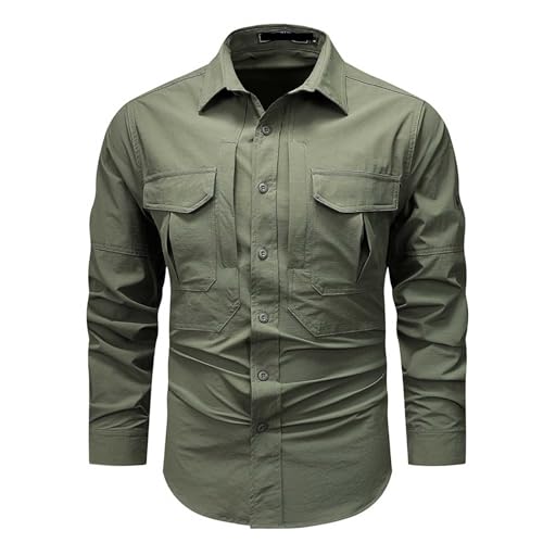 Rrongwn Outdoor Hemd Herren Langarm Safari Hemd Funktionshemd Atmungsaktiv Button Down Hemd Freizeithemd Für Wandern Angeln Trekking Sportshemd Frühling Sommer Herbst Mit Taschen Rrongwn Outdoor Hemd Herren Langarm Safari Hemd Funktionshemd Atmungsaktiv Button Down Hemd Freizeithemd Für Wandern Angeln Trekking Sportshemd Frühling Sommer Herbst Mit Taschen von Rrongwn