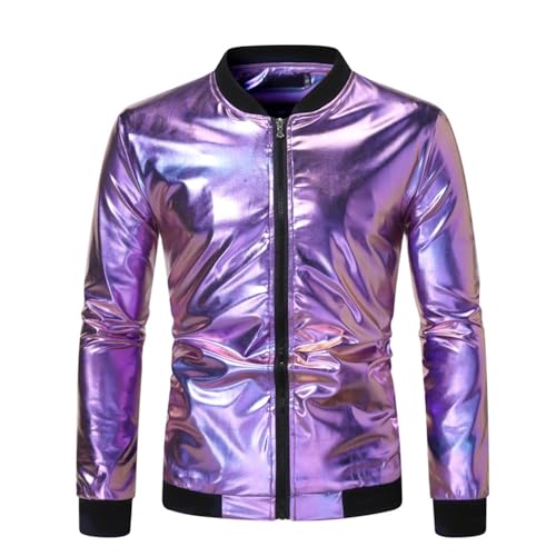 Rrongwn Pailletten Jacke Herren Metallic Nachtclub Baseball Bomberjacke 70Er Disco Party Kostüm Stehkragen Freizeitjacke Klassische Blouson Jacke Leichte Pilotenjacke Mode Fliegerjacke Rrongwn Pailletten Jacke Herren Metallic Nachtclub Baseball Bomberjacke 70Er Disco Party Kostüm Stehkragen Freizeitjacke Klassische Blouson Jacke Leichte Pilotenjacke Mode Fliegerjacke von Rrongwn
