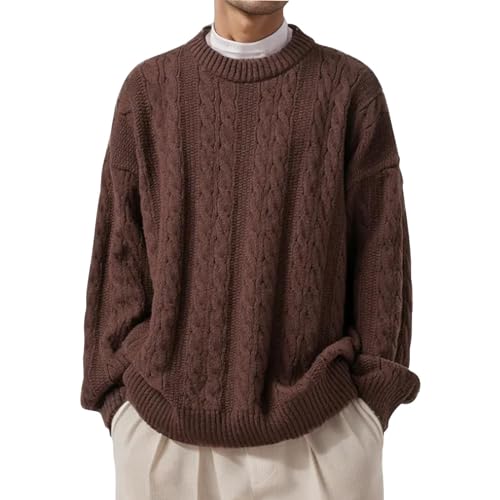 Rrongwn Pullover Herren Slim Fit Strickpullover Bequem Weich Warmer Winter Pullover Regular Fit Winterpillover Einfarbig Sweatshirt Herbst Mode Langarmshirt Winter Thermounterhemd Rrongwn Pullover Herren Slim Fit Strickpullover Bequem Weich Warmer Winter Pullover Regular Fit Winterpillover Einfarbig Sweatshirt Herbst Mode Langarmshirt Winter Thermounterhemd von Rrongwn