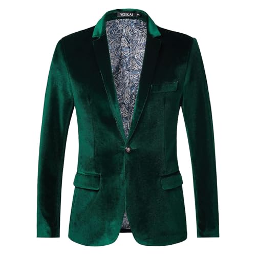 Rrongwn Sakko Herren Regular Fit Samt Anzugjacke Modern Stretch Anzüge Slim Fit Hochzeit Smoking Festliche Sakko Business Blazer Warme Herrensakko Locker Mantel Klassisch Freizeit Coat von Rrongwn