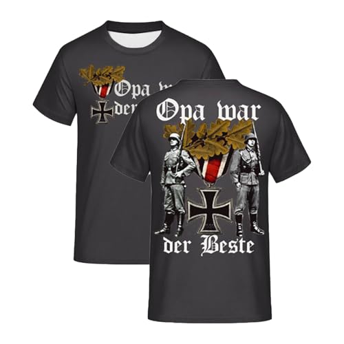 Rrongwn T Shirt Herren Deutschland Tshirt Deutsche Wwii Veteranen Druck Baumwolle T-Shirt Casual Rundhals Top Atmungsaktiv Kurzarmshirt Passform Outdoorshirt Leicht Sportshirt Rrongwn T Shirt Herren Deutschland Tshirt Deutsche Wwii Veteranen Druck Baumwolle T-Shirt Casual Rundhals Top Atmungsaktiv Kurzarmshirt Passform Outdoorshirt Leicht Sportshirt von Rrongwn