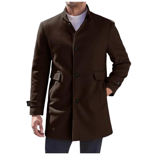 Rrongwn Wintermantel Herren Slim Fit Trenchcoat Langer Wollmantel Lässige Wind Jacke Business Freizeit Mantel Slim Fit Oberbekleidung Elegant Herbstmantel Regular Fit Businessjacke Rrongwn Wintermantel Herren Slim Fit Trenchcoat Langer Wollmantel Lässige Wind Jacke Business Freizeit Mantel Slim Fit Oberbekleidung Elegant Herbstmantel Regular Fit Businessjacke von Rrongwn