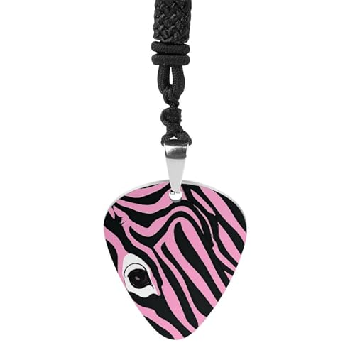 Rrtsmsgh Gitarrenplektrum Halskette mit Zebra-Motiv für Männer und Frauen, Titanstahl Gitarrenplektrum Anhänger, Musikliebhaber, Geschenk für Gitarristen, Musiker, Rock-Fans Rrtsmsgh Gitarrenplektrum Halskette mit Zebra-Motiv für Männer und Frauen, Titanstahl Gitarrenplektrum Anhänger, Musikliebhaber, Geschenk für Gitarristen, Musiker, Rock-Fans von Rrtsmsgh