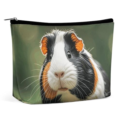 Rrtsmsgh Süße Make-up-Tasche für Damen, Motiv: Guinea, tragbare Reise-Kulturbeutel, PU-Leder, Kosmetiktasche mit Reißverschluss Rrtsmsgh Süße Make-up-Tasche für Damen, Motiv: Guinea, tragbare Reise-Kulturbeutel, PU-Leder, Kosmetiktasche mit Reißverschluss von Rrtsmsgh