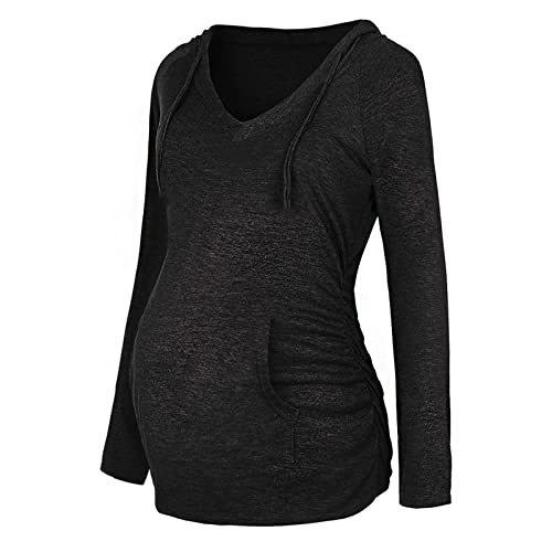 Damen Stillshirt Baumwolle Sommer Umstandsshirt Streifen Rundhals Umstands T-Shirt Nursing Tops Kurzarm Umstandskleidung Umstandstop Schwangerschaft Umstandskleid Lang Umstandsmode Oberteil kf258 von Rrunsv