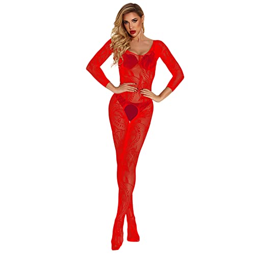 Dessous Damen Sexy ReizwäSche Wetlook Dessous Frauen Body Anzug Netzunterwäsche reizvolle Unterwäsche Frauen Babypille Dessous Erotik Strumpfhose Spitze Dessous Kleid Reizwäsche Babydoll Lingerie von Rrunsv