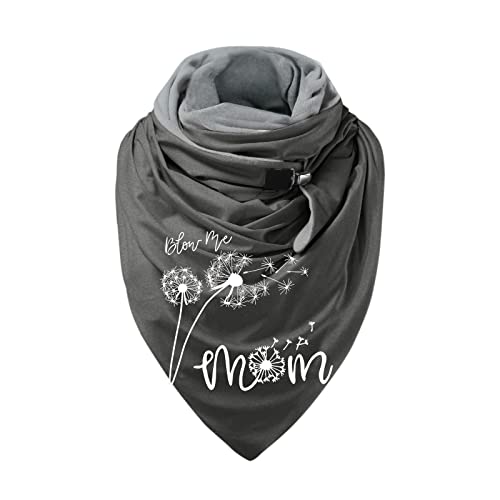 Rrunsv Dreieckschal Damen Schal Halstücher Herbst Winter Flauschiger Wintermode Schneeflockendruck Knopfschals Wickelschals Lässige Frauen Herren Scarf Women Winterschal, pJ7Az5L7J, 01-mehrfarbig8 von Rrunsv