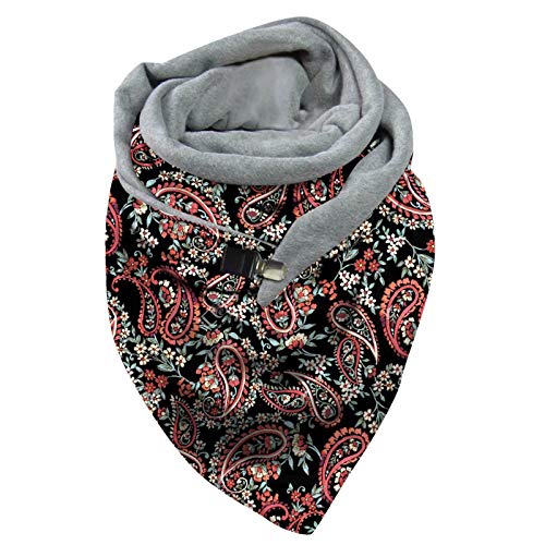 Rrunsv Dreieckschal Damen Schal Herbst Winter Halstuch Halloween Winter Fledermaus Druckknopf Weicher Wickel warme Schals Tücher Klein Schal Herren Set Baumwollschal Scarf, Einheitsgröße von Rrunsv