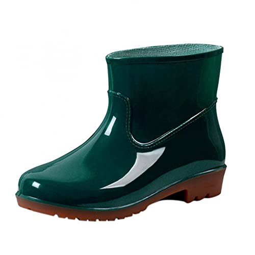 Rrunsv Damen Stiefeletten Chelsea Boots Stiefeletten Damen Sommer Westernstiefel für Damen, Klassische Cowgirl-Stiefel mit mittelhohem Absatz, Winterreitstiefel mit eckiger Spitze und Stickerei von Rrunsv