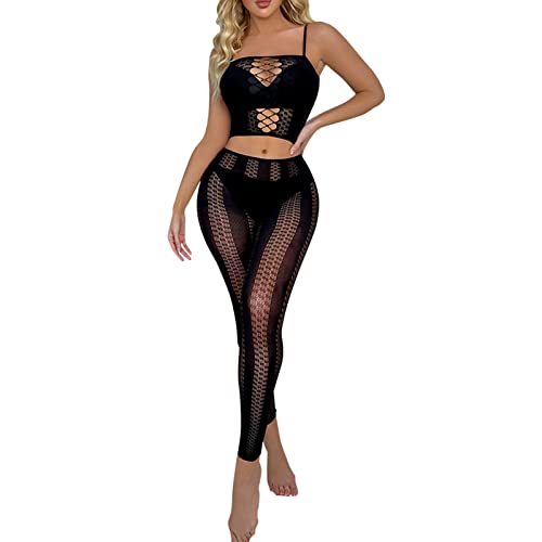 Rrunsv Dessous für Frauen Frontverschluss Babydoll Spitze V-Ausschnitt Mesh Erotik Reizwäsche Nachtwäsche Reizvolle Lingerie Damenkleid mit Unterbrust Korsett, Bustier, Basque-Korsett, mit Spitze a0 von Rrunsv