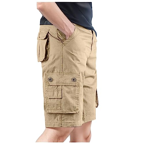 Rrunsv Herren Leichte mit 5 Taschen Schnelltrocknend Wanderhose Kurz Cargo Bermuda Chino Sporthose Outdoor Trekking Wandern Sommer Shorts Männer Kurze Hose Wandershorts Hosen Sporthose A452 von Rrunsv