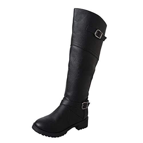 Rrunsv Stiefeletten Damen Schwarz Gummistiefel Damen Kurz Regenstiefel Wasserdicht Winddicht Einfarbig Outdoor Gartenschuhe von Rrunsv