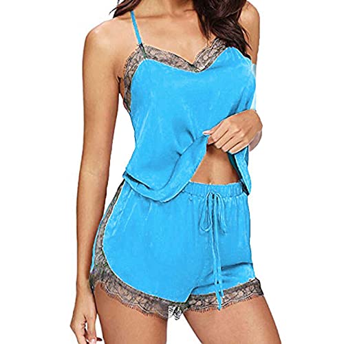 Sexy Unterwäsche für Frauen Push Up, Schlafanzug Slip Rückenfrei Unterwäsche Dessous Damen Sexy Reizwäsche Dessous Sexy Set Spitze Lingerie Reizvolle Sexy Schlafanzüge Hosen Strumpfhose Sleepwear-Set von Rrunsv